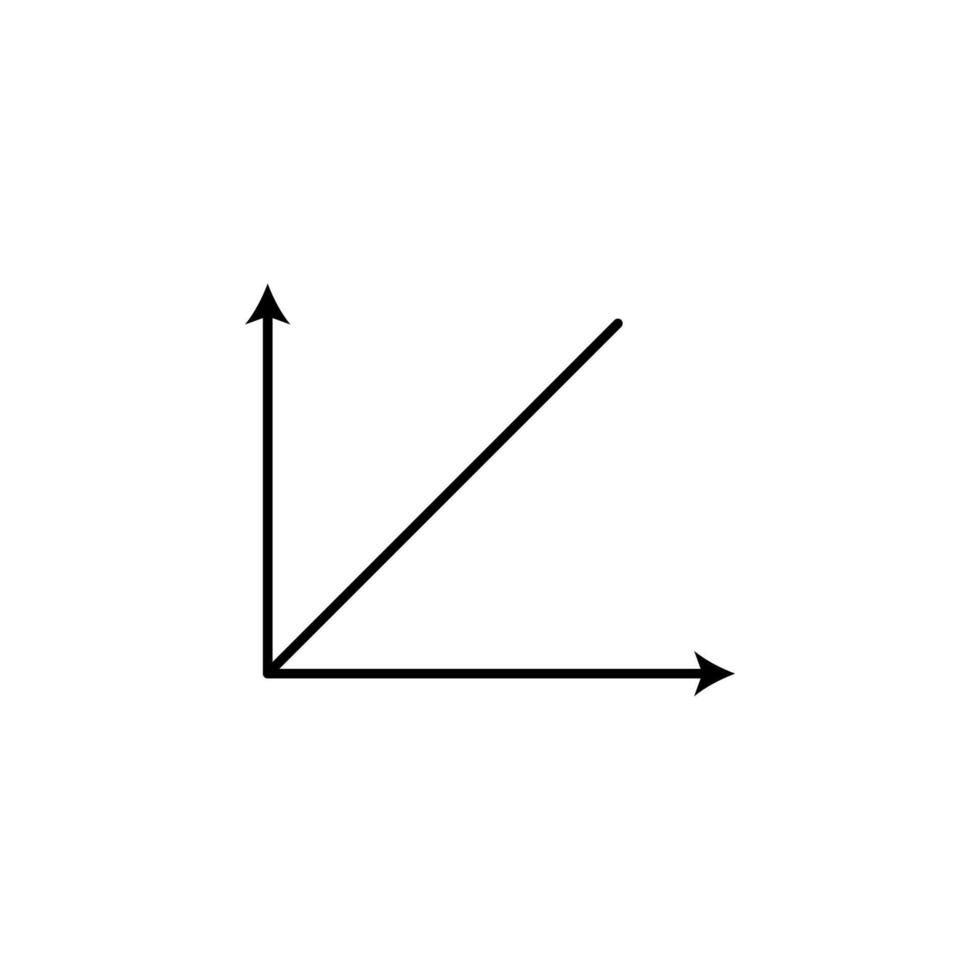 graphique ligne vecteur icône