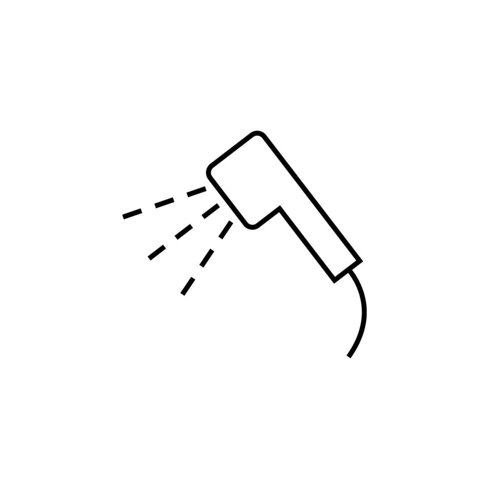 icône de vecteur de douche