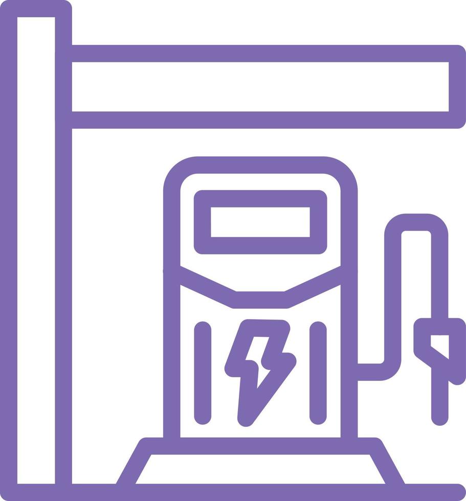 conception d'icône de vecteur de station de charge