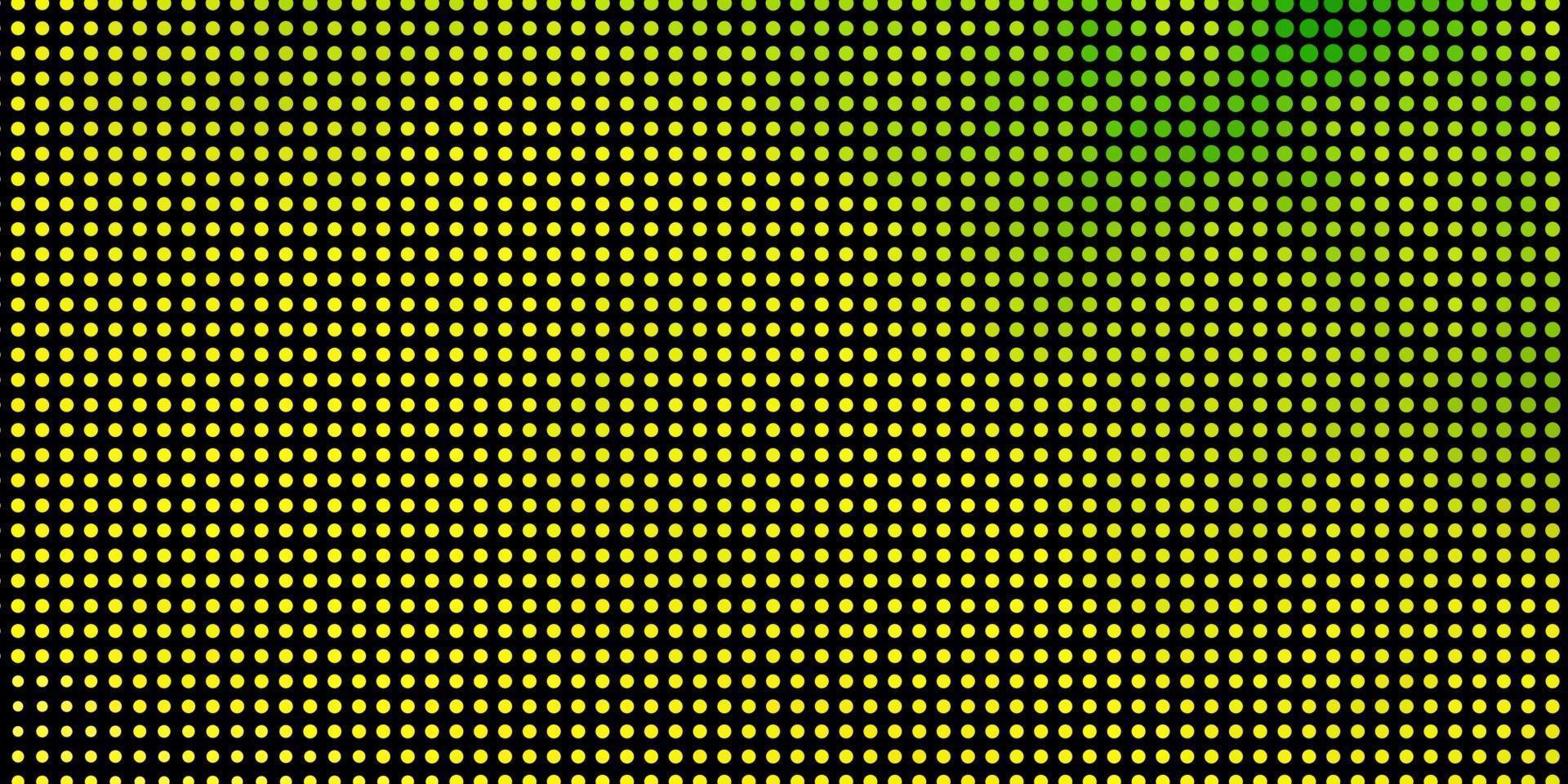 modèle vectoriel vert clair, jaune avec des cercles.