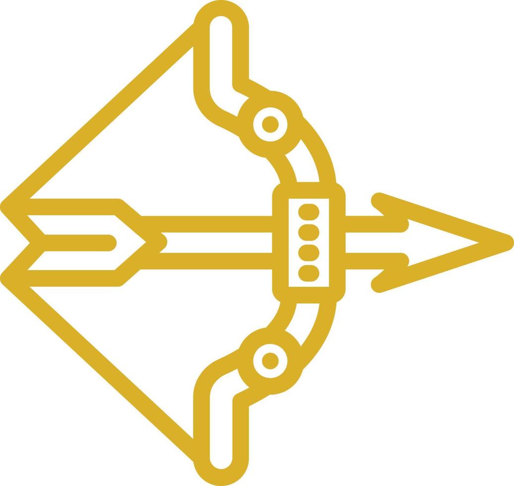 conception d'icône de vecteur de tir à l'arc
