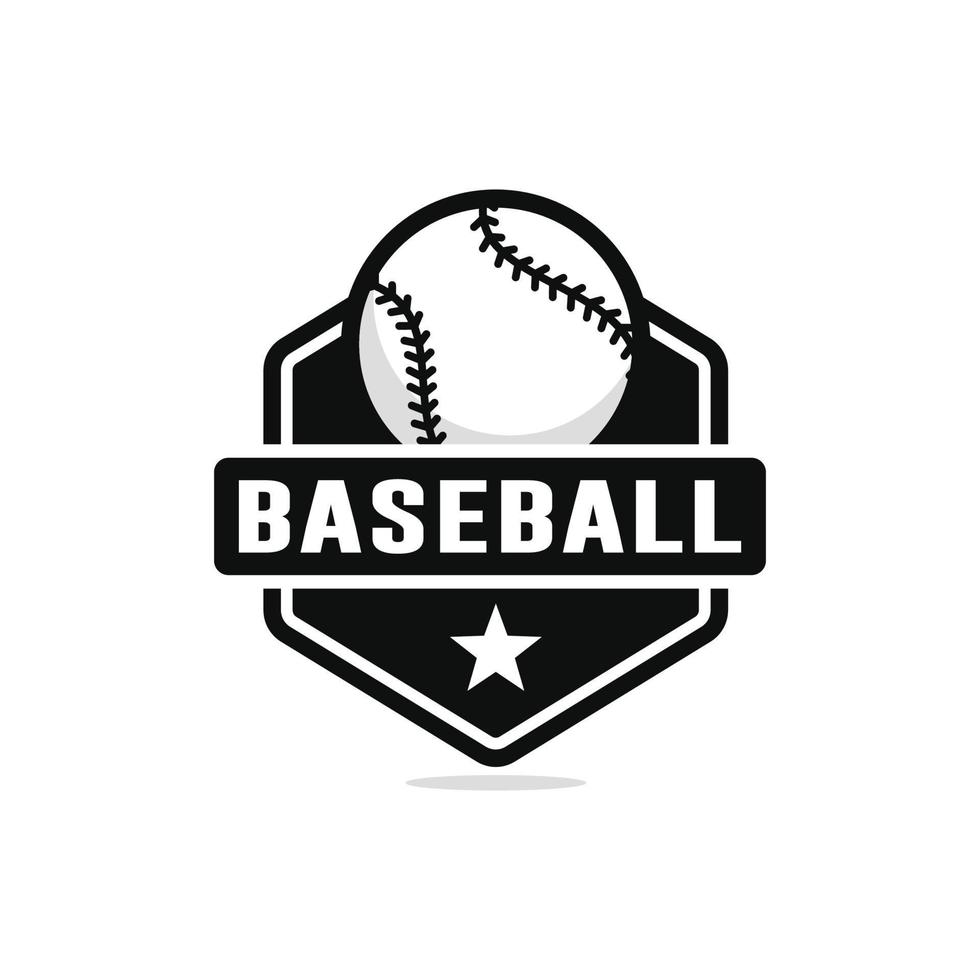 vecteur de conception de logo de baseball