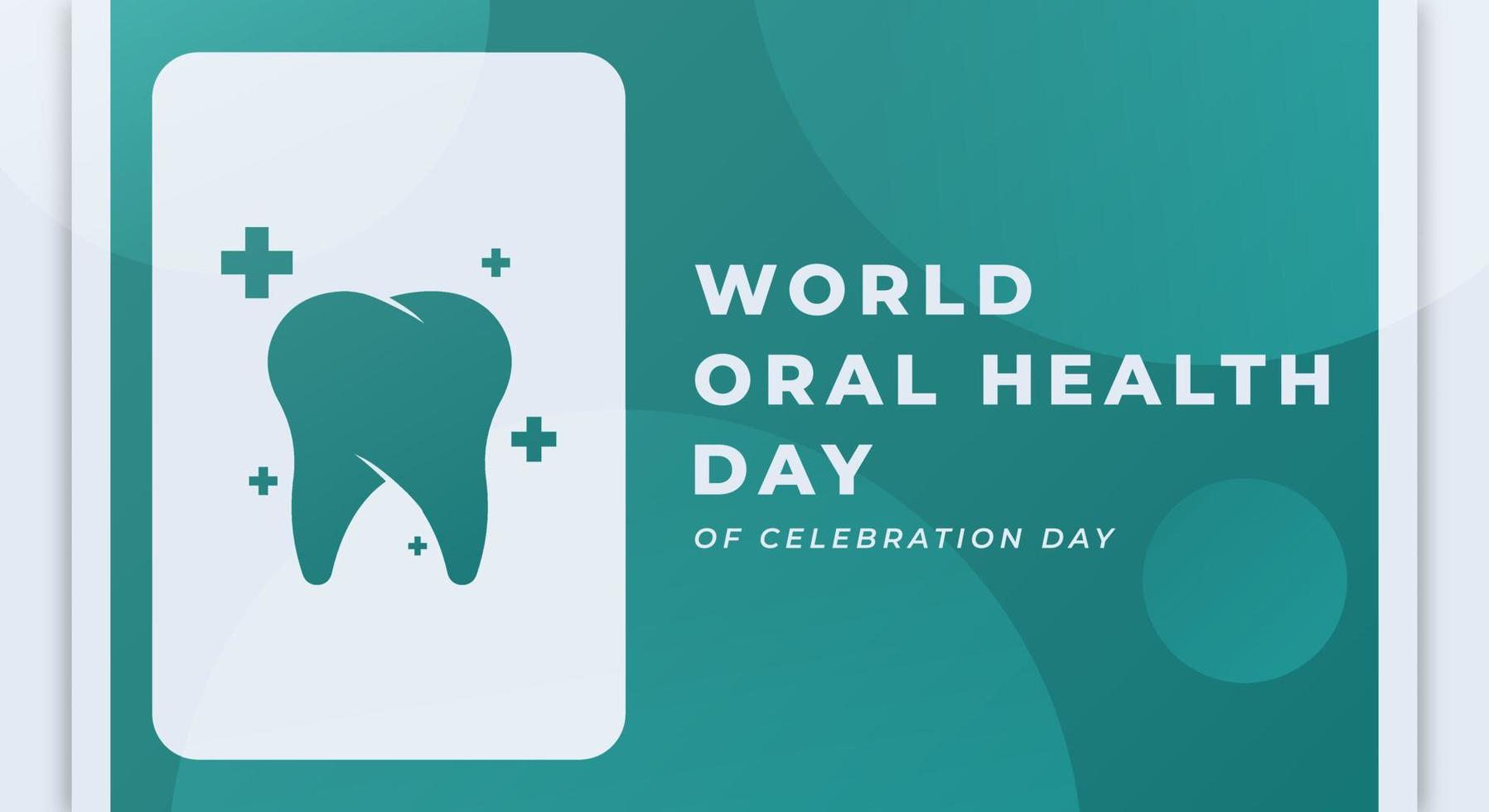 monde oral santé journée fête vecteur conception illustration pour arrière-plan, affiche, bannière, publicité, salutation carte