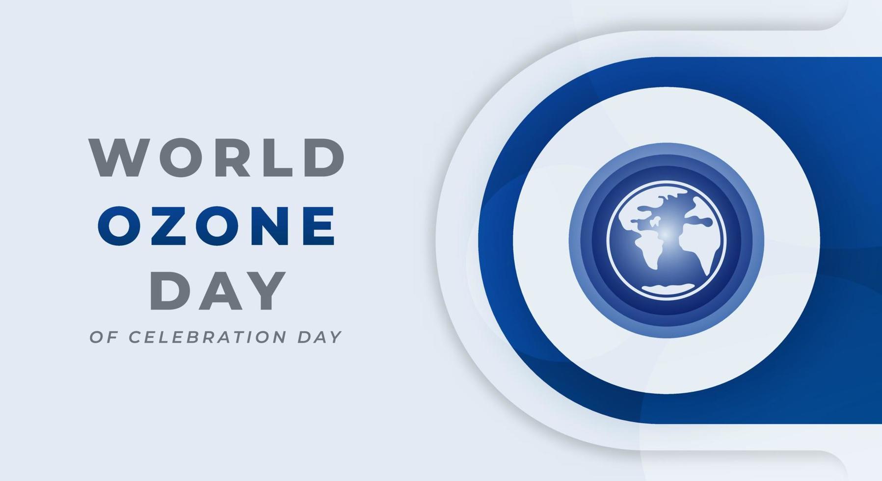 monde ozone journée fête vecteur conception illustration pour arrière-plan, affiche, bannière, publicité, salutation carte