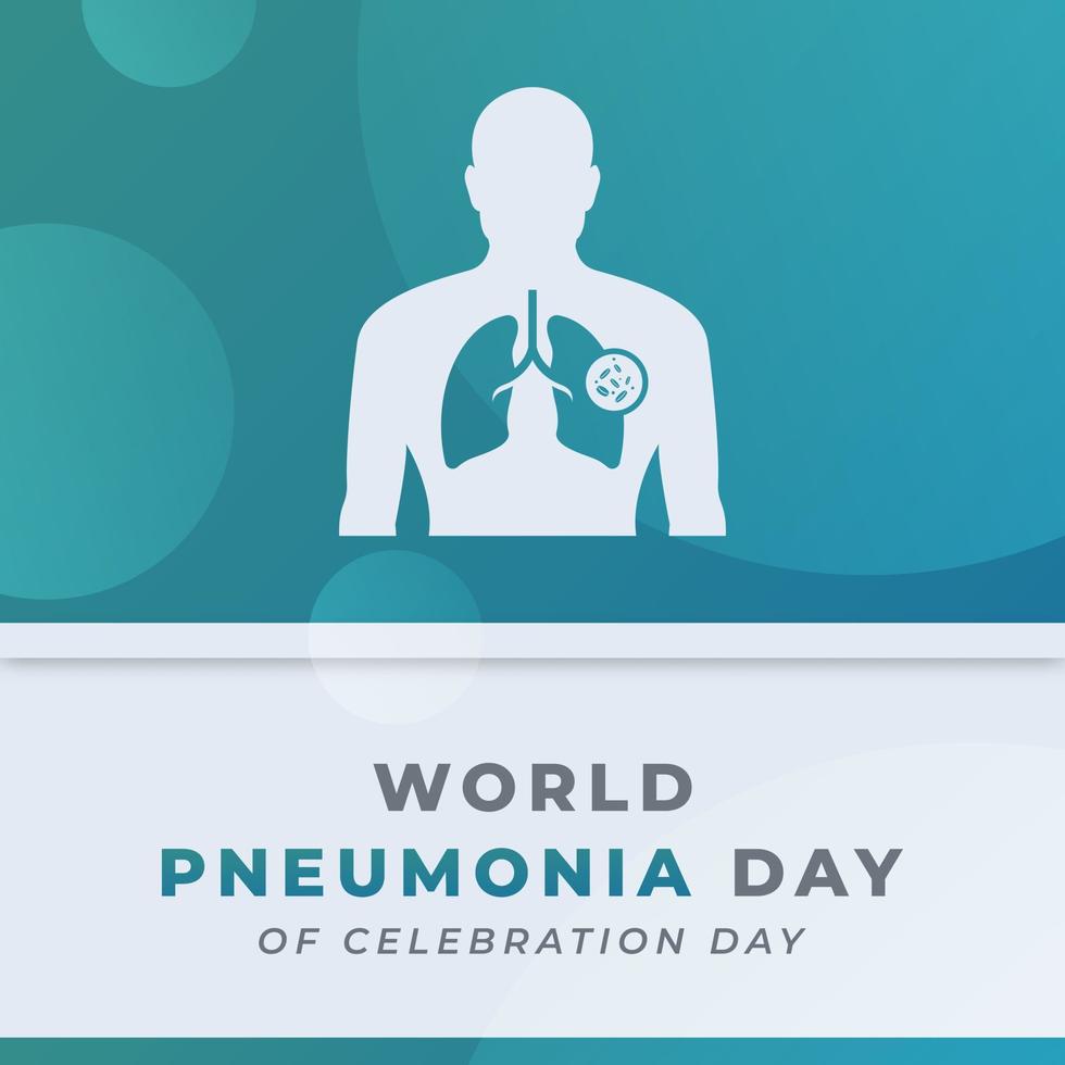 monde pneumonie journée fête vecteur conception illustration pour arrière-plan, affiche, bannière, publicité, salutation carte