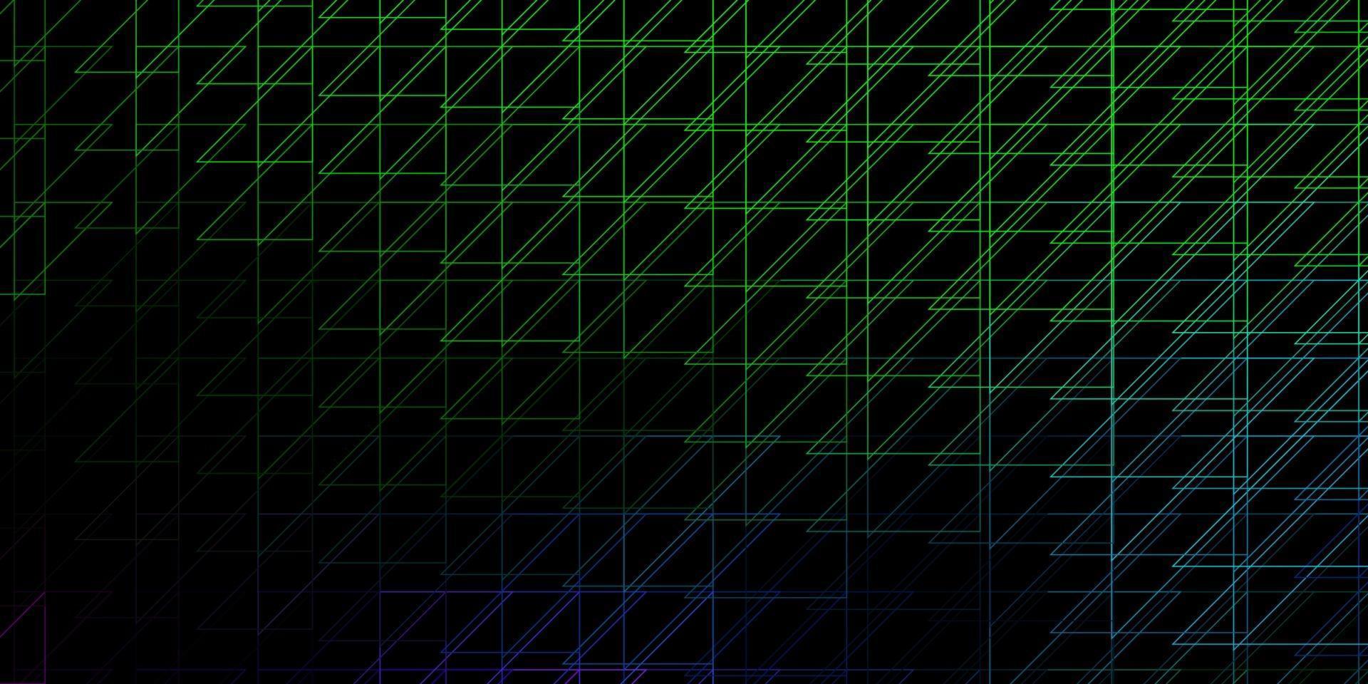 modèle de vecteur multicolore sombre avec des lignes.