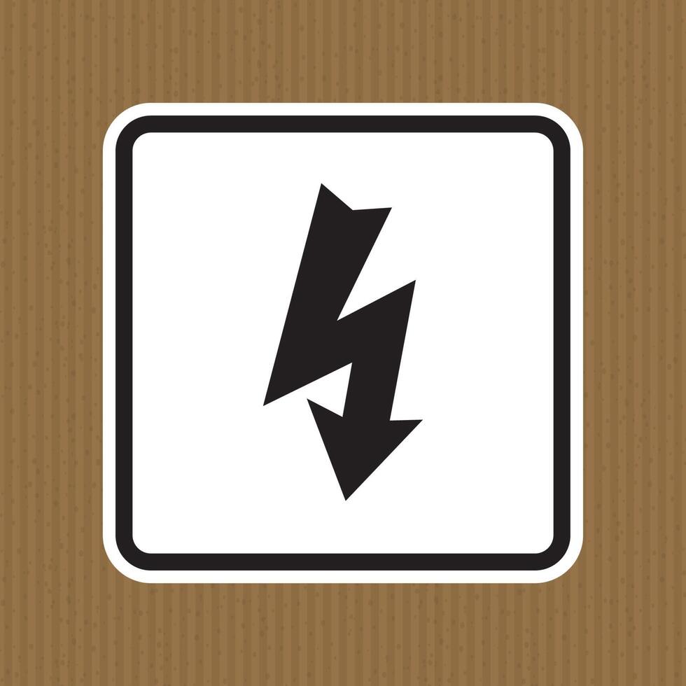 Symbole de danger haute tension isoler sur fond blanc, illustration vectorielle eps.10 vecteur