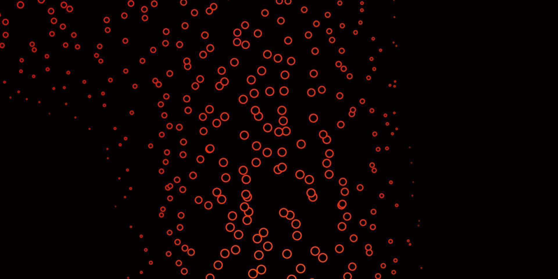 modèle vectoriel orange foncé avec des cercles.