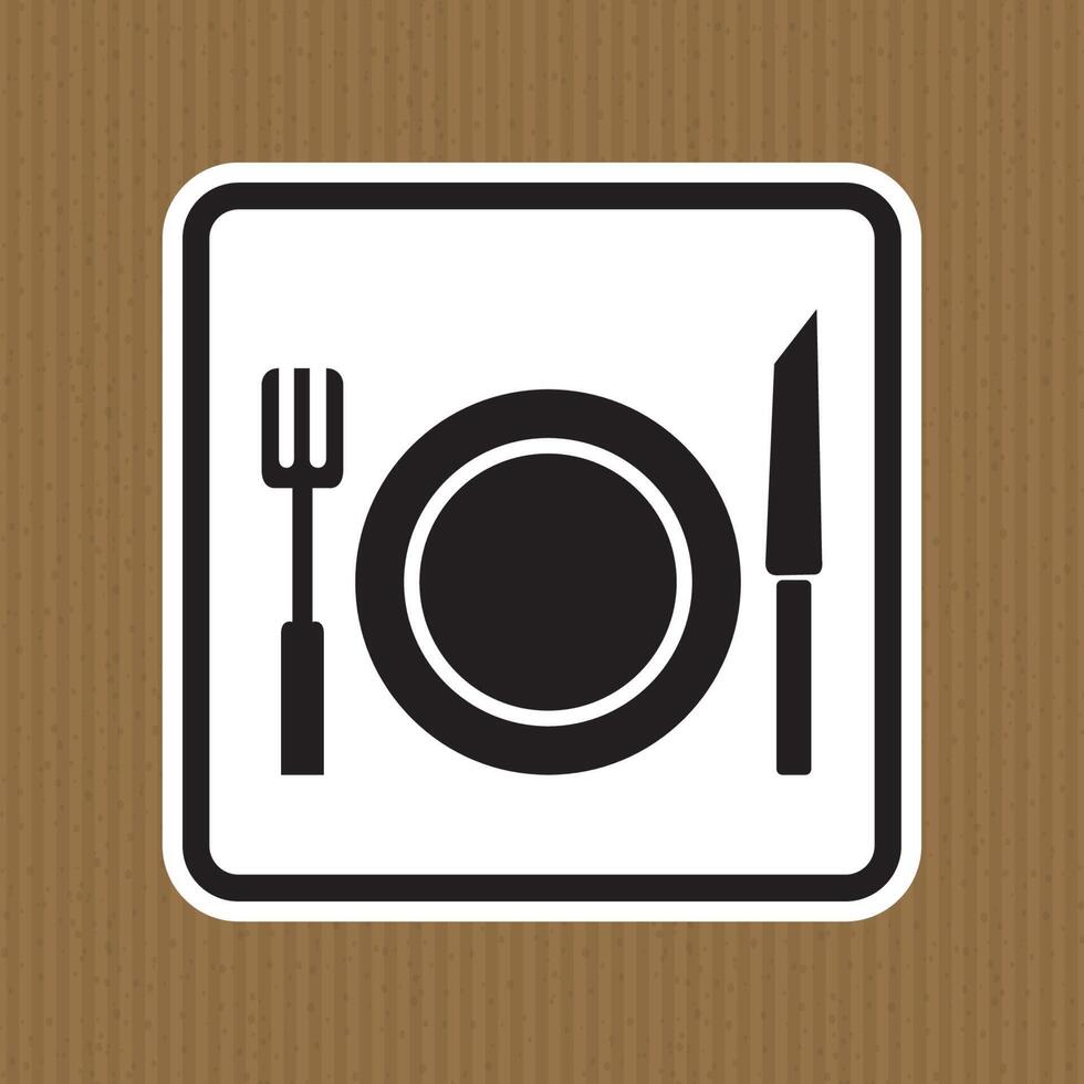 aucun signe de symbole de manger isoler sur fond blanc, illustration vectorielle vecteur