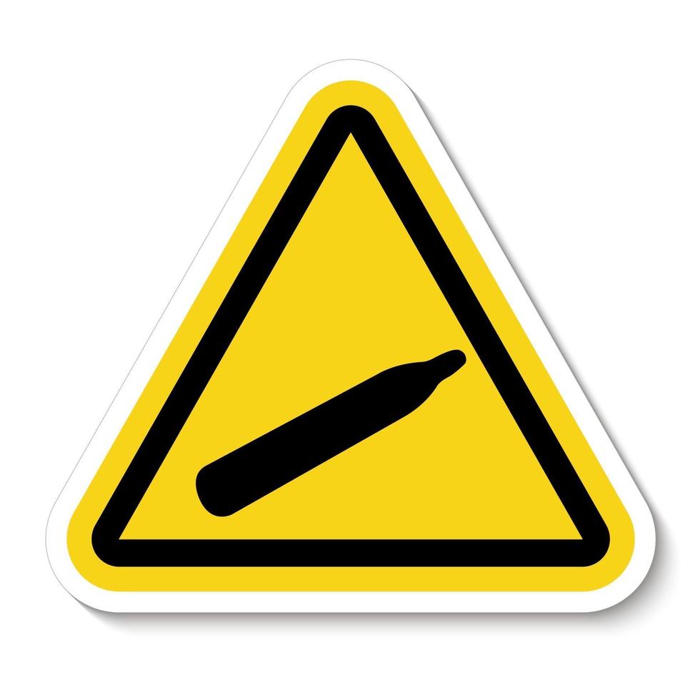 signe de symbole de gaz de pression de danger isoler sur fond blanc, illustration vectorielle vecteur