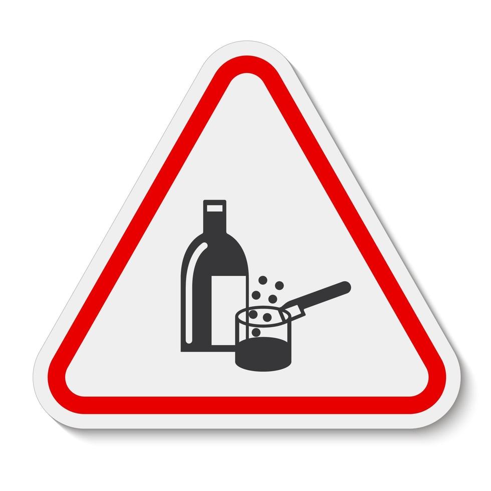 Produits chimiques en usage signe symbole isoler sur fond blanc, illustration vectorielle eps.10 vecteur