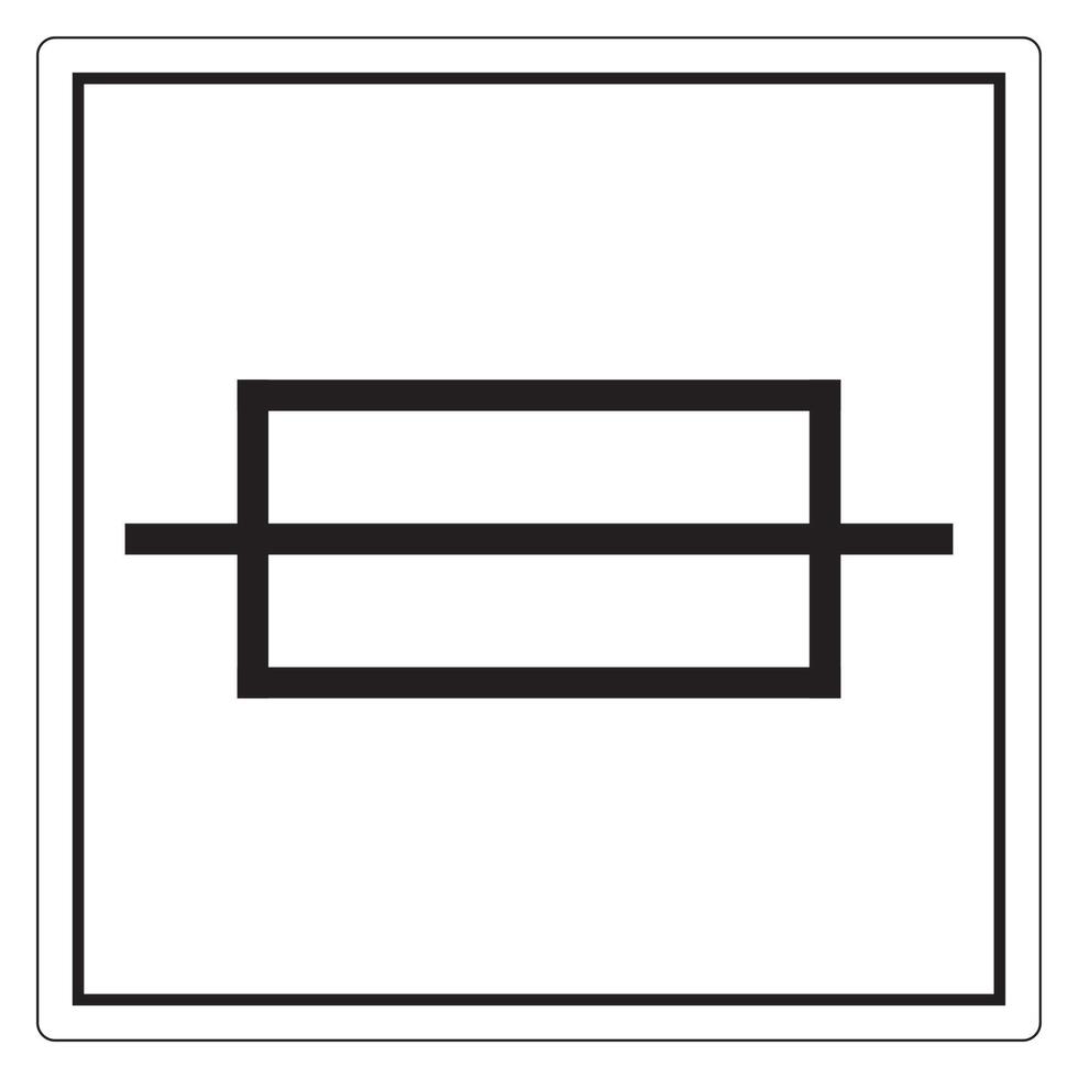 signe de symbole de fusible, illustration vectorielle, isoler sur l'étiquette de fond blanc. eps10 vecteur