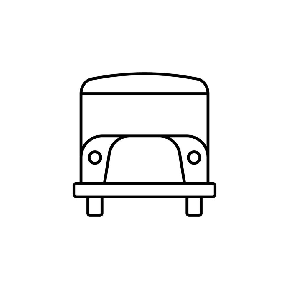 icône de vecteur d'autobus scolaire