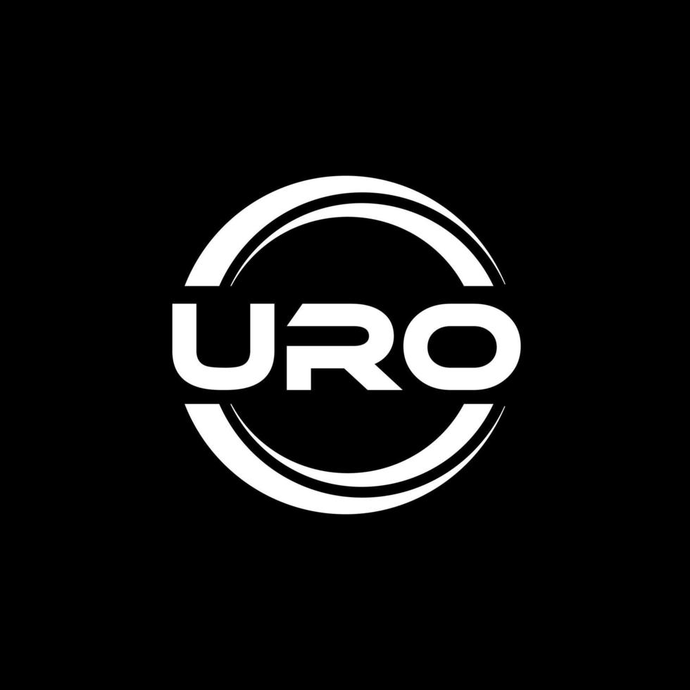 uro lettre logo conception dans illustration. vecteur logo, calligraphie dessins pour logo, affiche, invitation, etc.