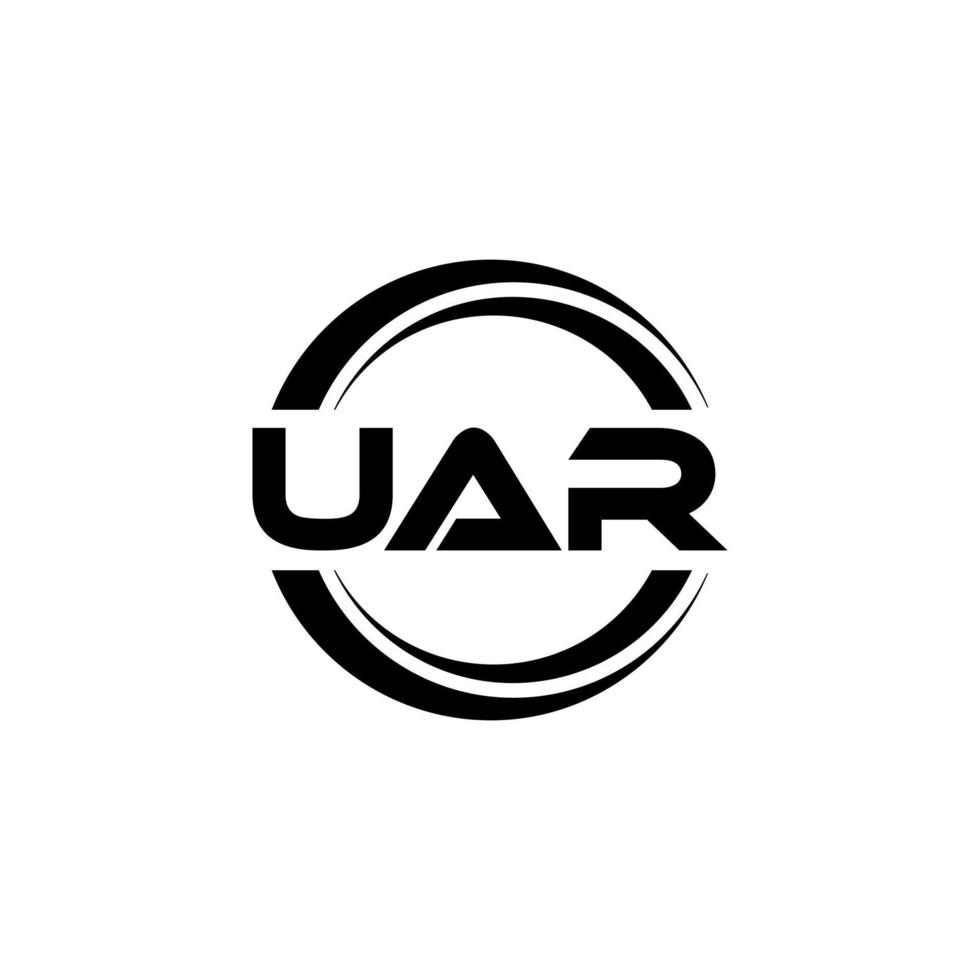 uar lettre logo conception dans illustration. vecteur logo, calligraphie dessins pour logo, affiche, invitation, etc.