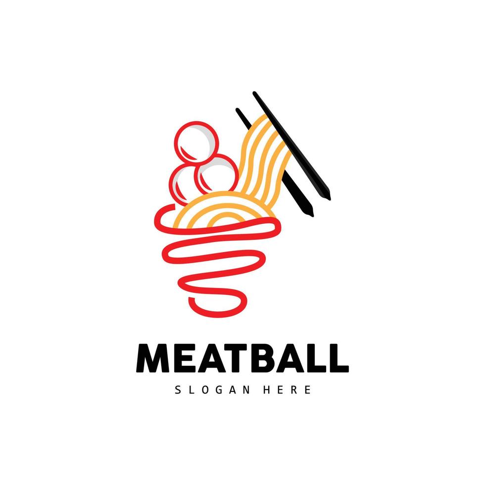 boulette de viande logo, vecteur pour nourriture stalle marque, vite nourriture Facile conception icône, modèle illustration