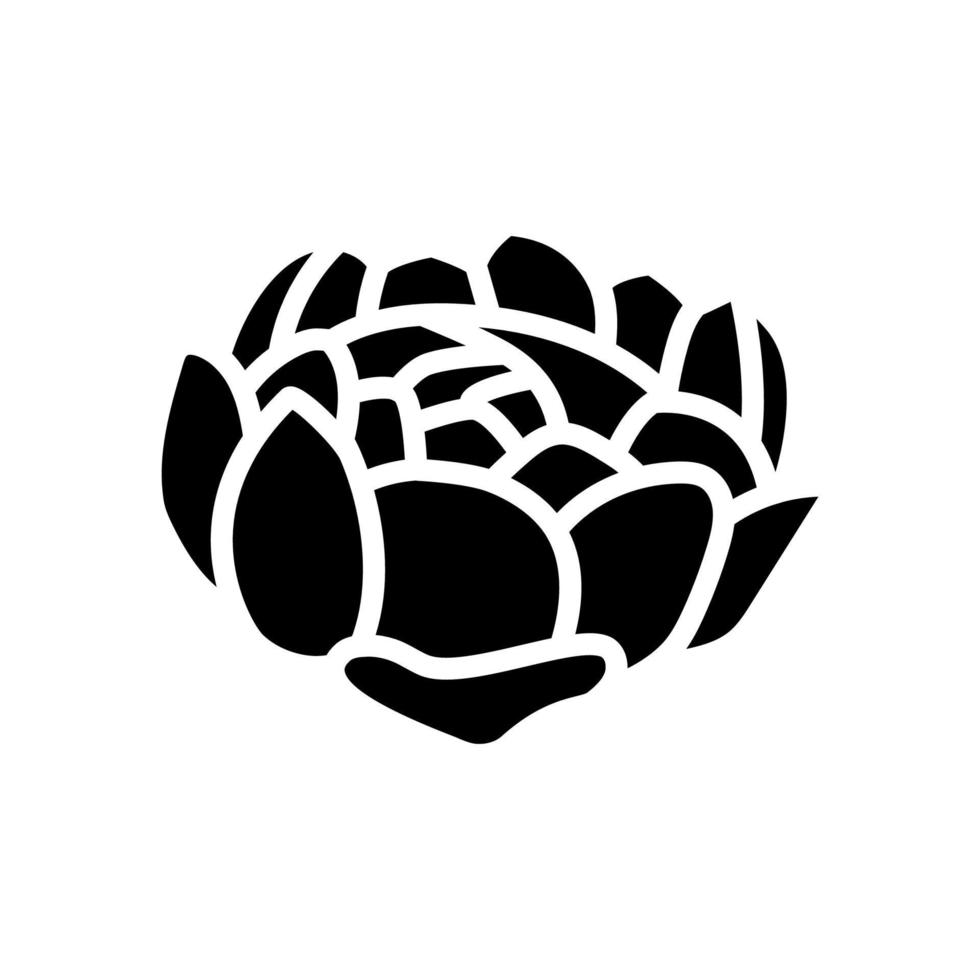 pivoine fleur printemps glyphe icône vecteur illustration