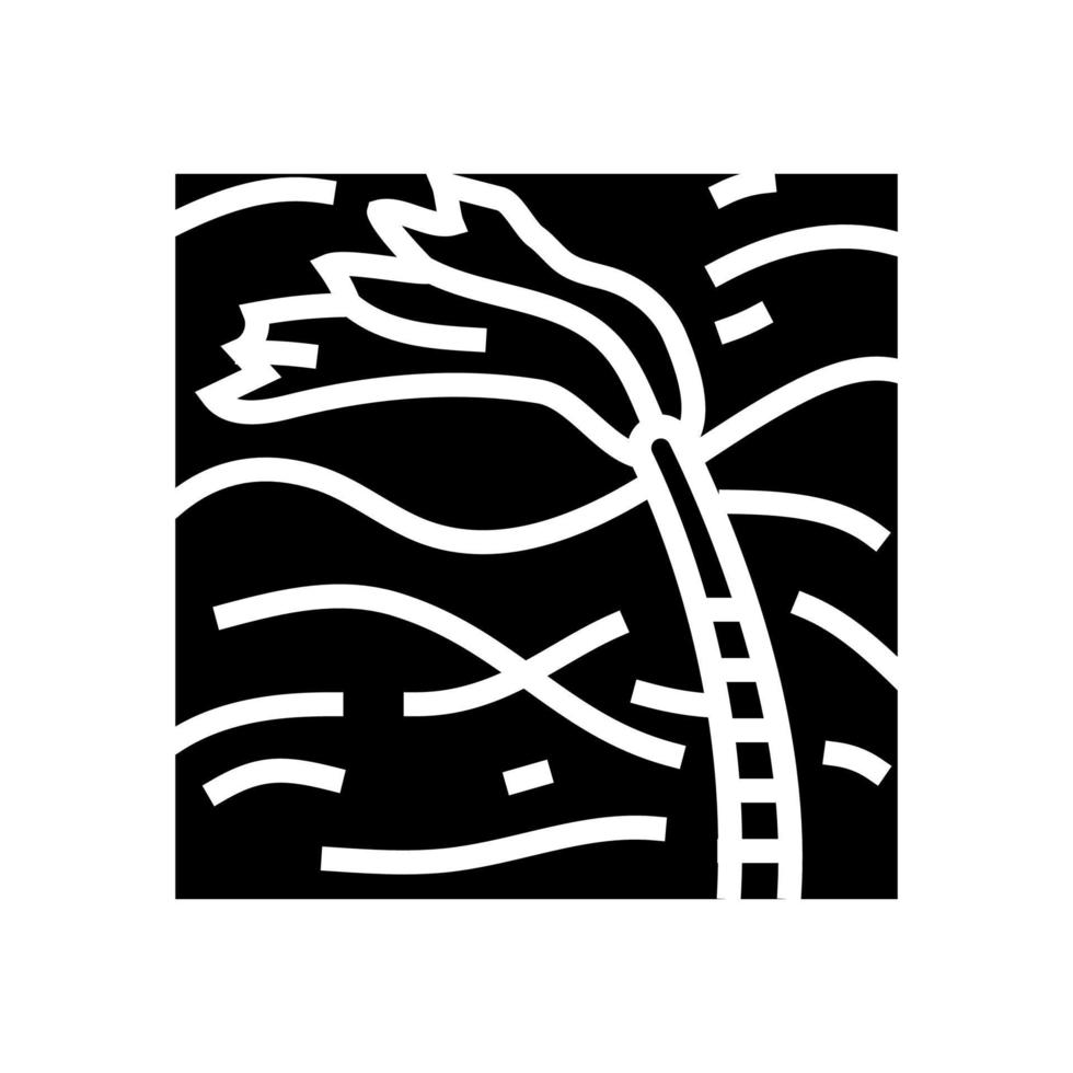 ouragan Pause glyphe icône vecteur illustration