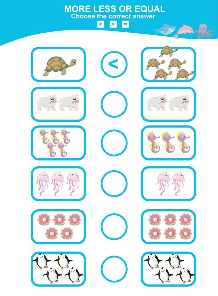 activité feuille pour les enfants. éducatif imprimable feuille de travail. mer animal feuille de travail thème. moteur compétences éducation. vecteur illustrations.