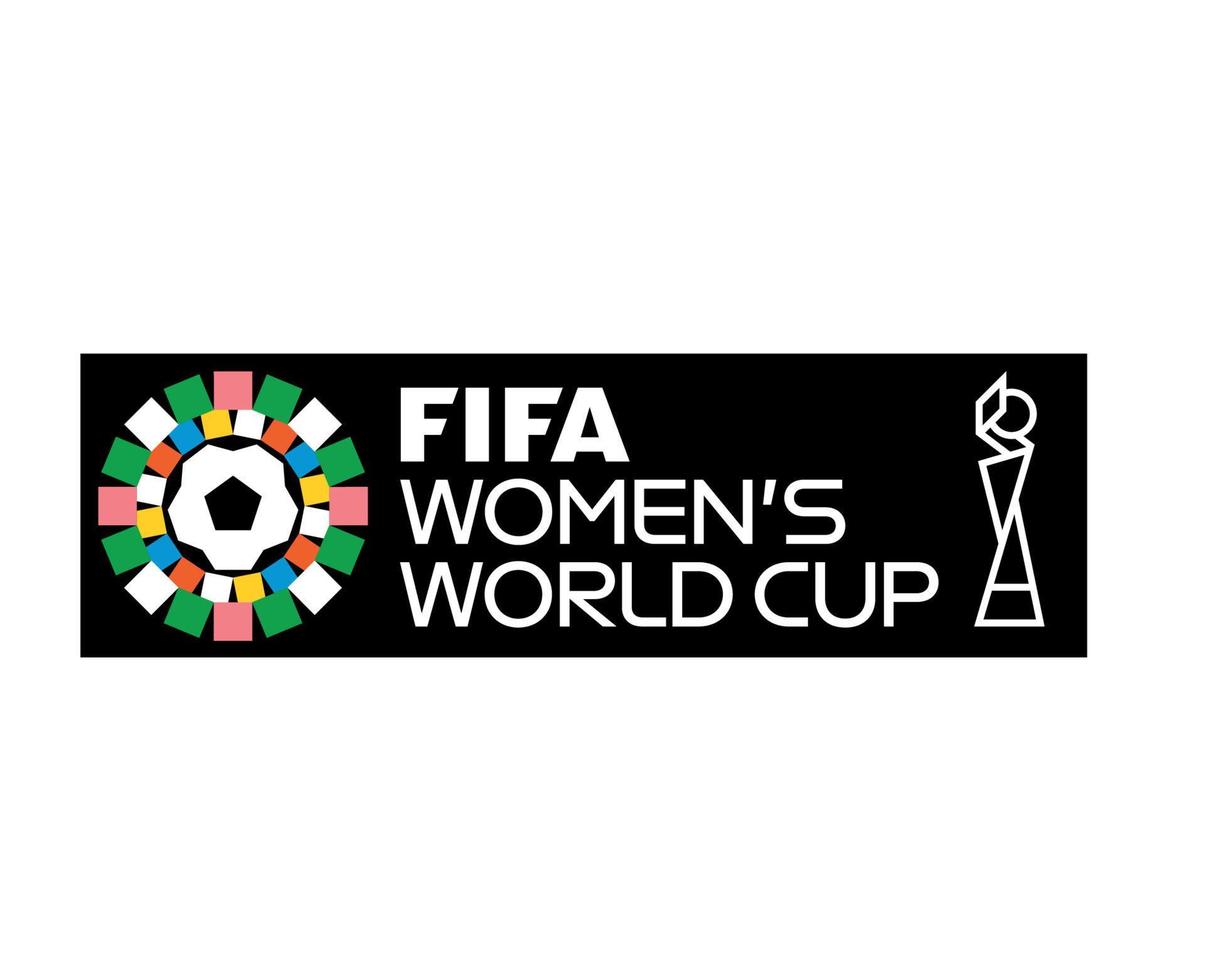 fifa aux femmes monde tasse 2023 officiel logo champion symbole conception abstrait vecteur illustration