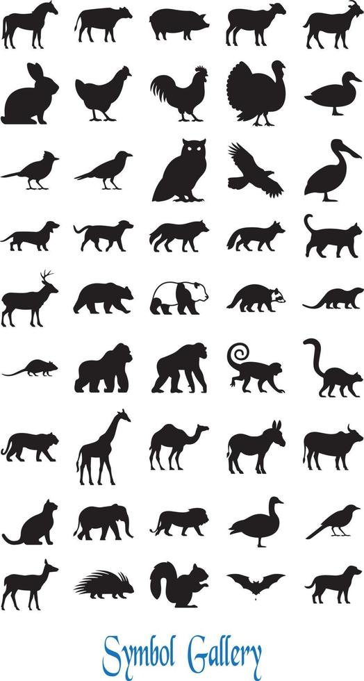 animal Icônes et symboles gratuit vecteur