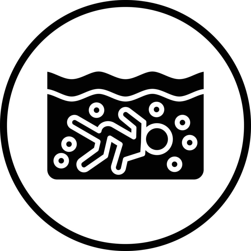 conception d'icône vectorielle de plongée sous-marine vecteur