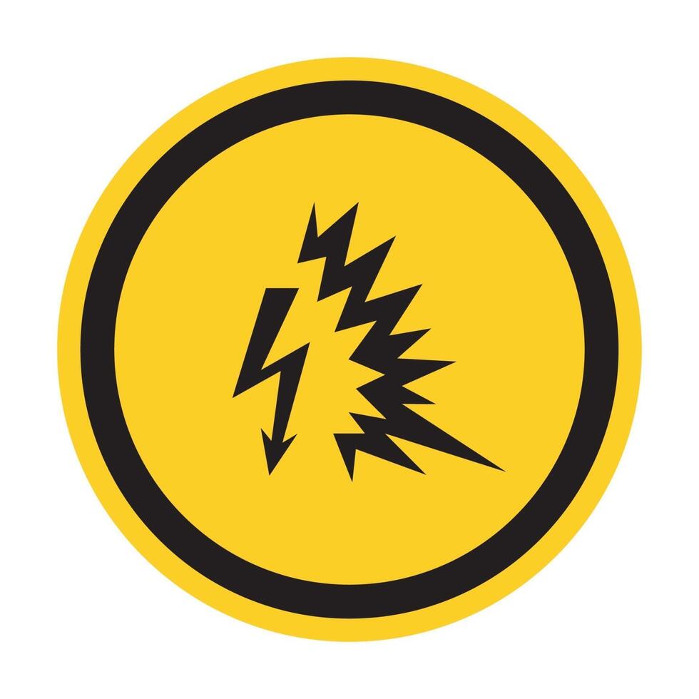 signe de symbole arc flash isoler sur fond blanc, illustration vectorielle eps.10 vecteur