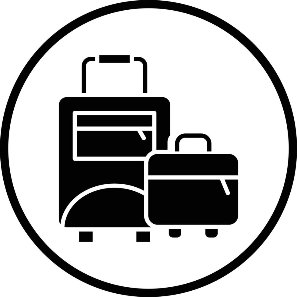 conception d'icône de vecteur de bagages