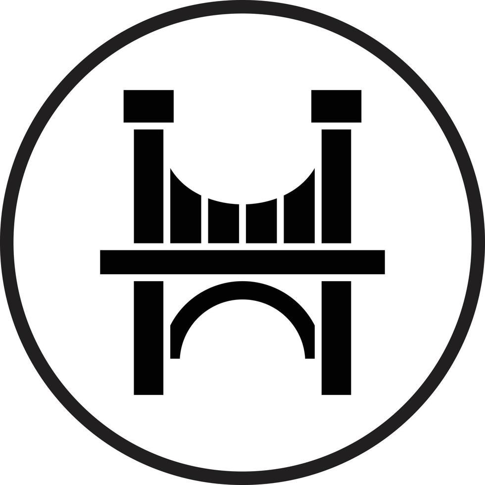 conception d'icône de vecteur de pont