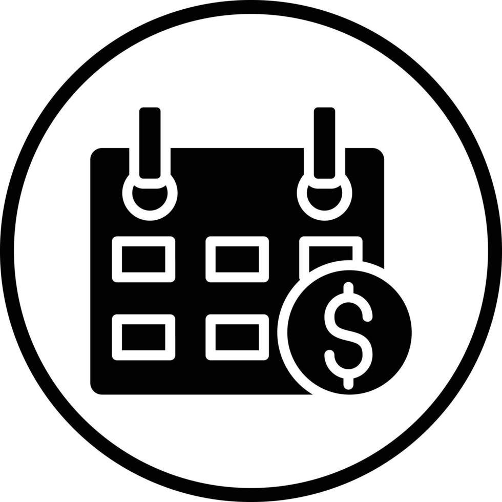 conception d'icône de vecteur de jour de paie