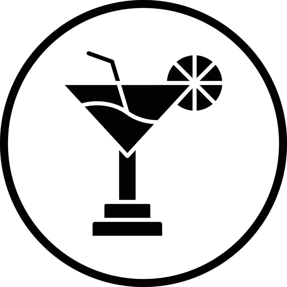 conception d'icône de vecteur de cocktail