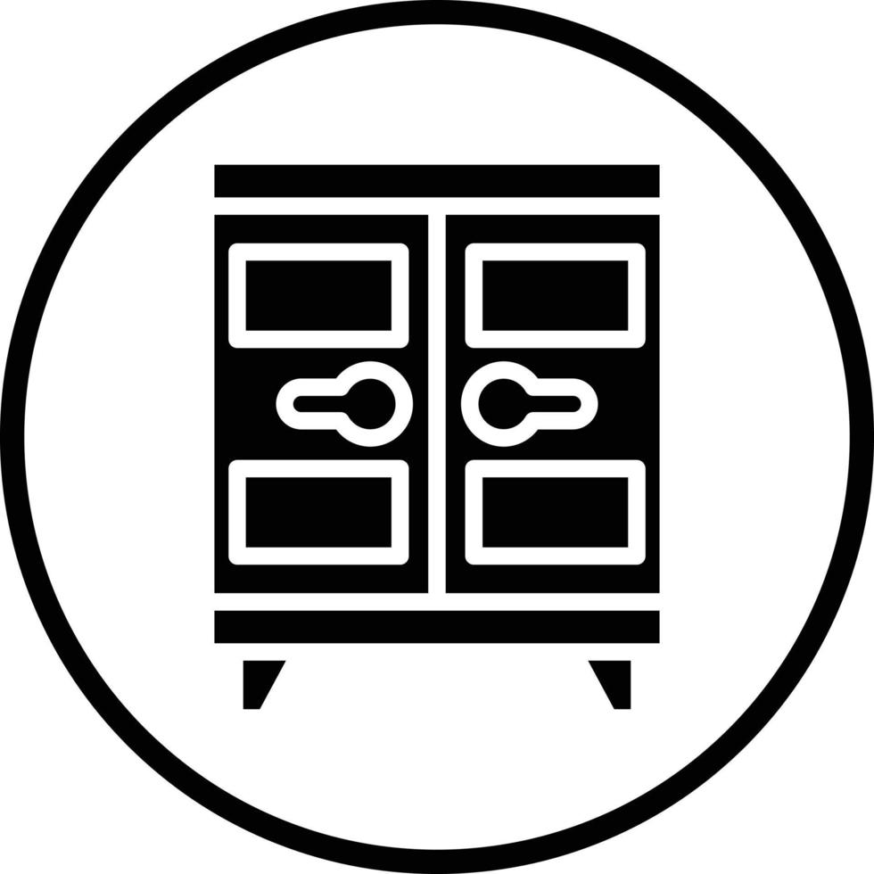 conception d'icône de vecteur de casier