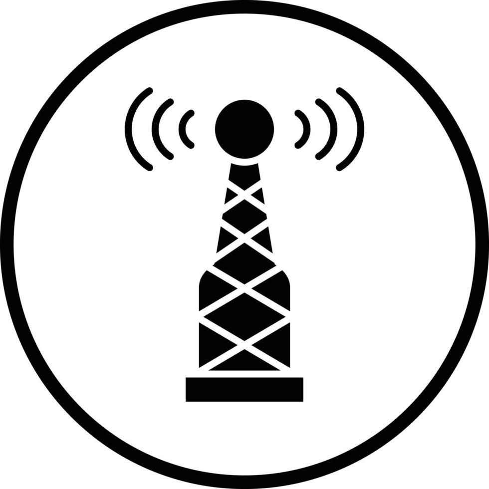 radio antenne vecteur icône conception