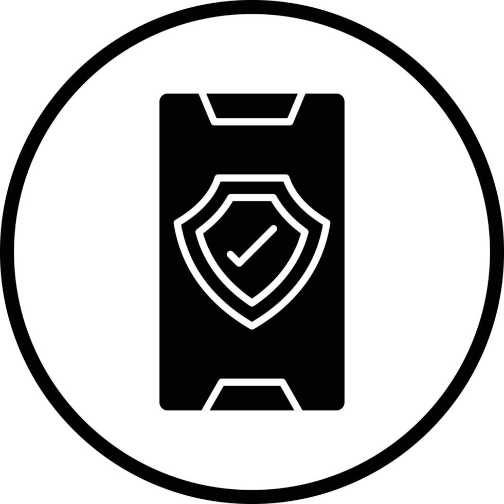 mobile Sécurité vecteur icône conception