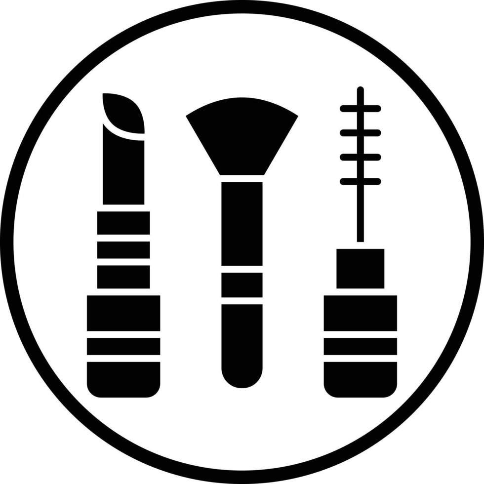 conception d'icône de vecteur de maquillage