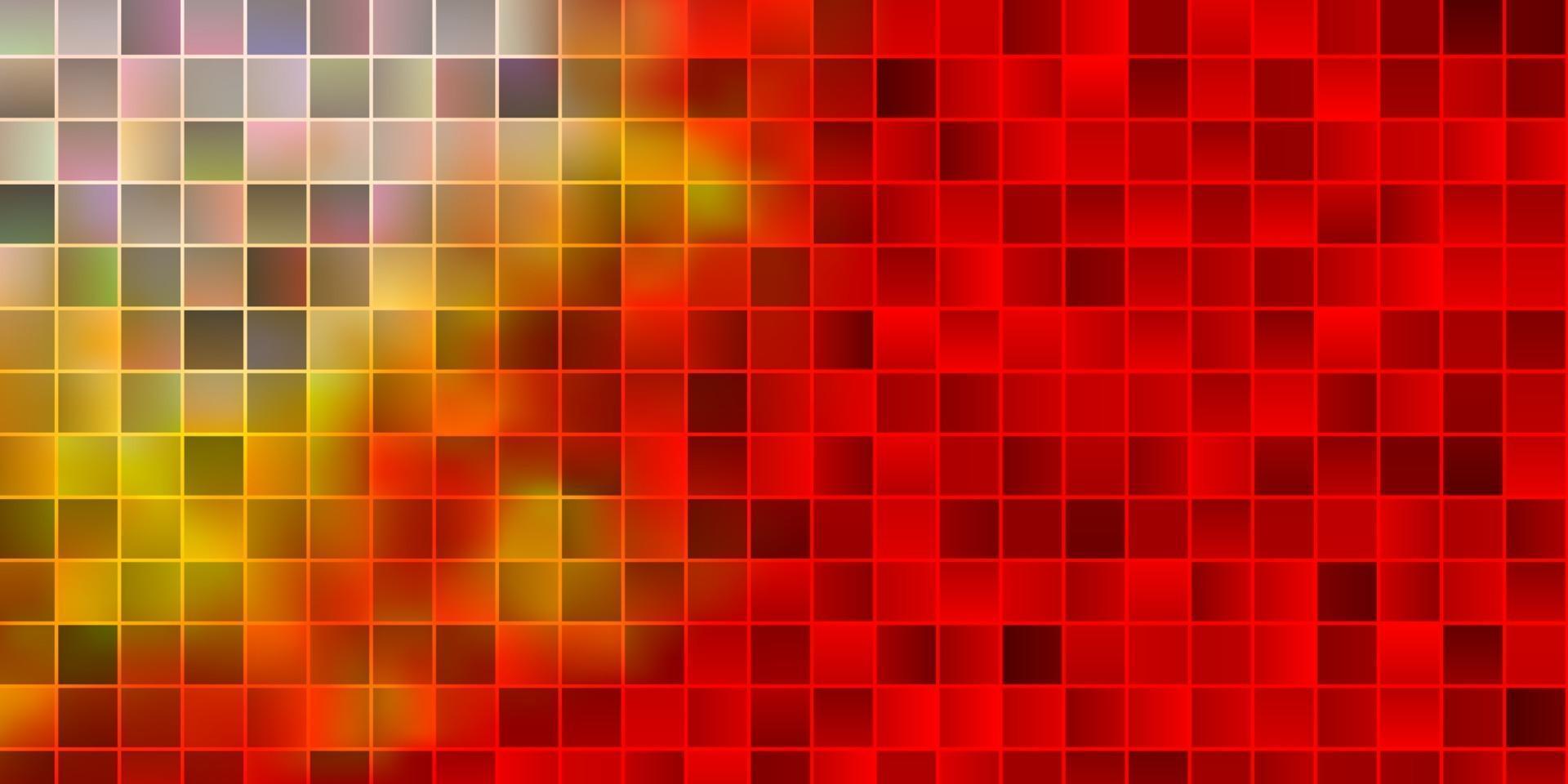 modèle de vecteur rouge et jaune clair avec des rectangles.