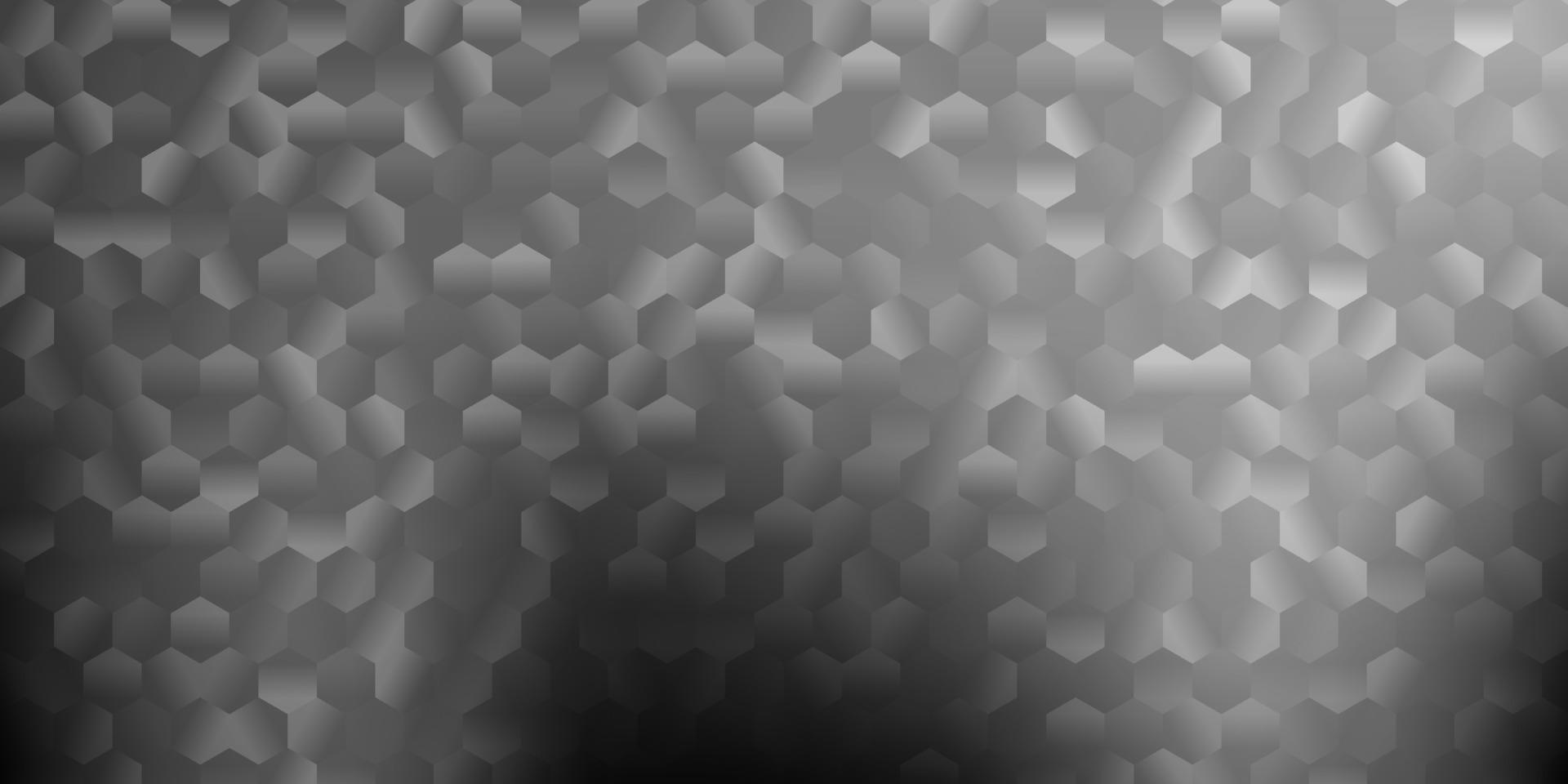 modèle vectoriel gris clair avec des hexagones.