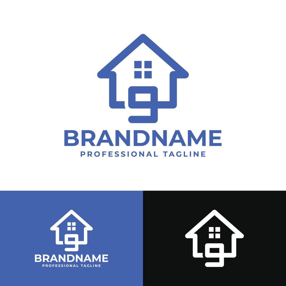 nombre 9 Accueil logo, adapté pour tout affaires en relation à loger, réel domaine, construction, intérieur avec nombre 9. vecteur