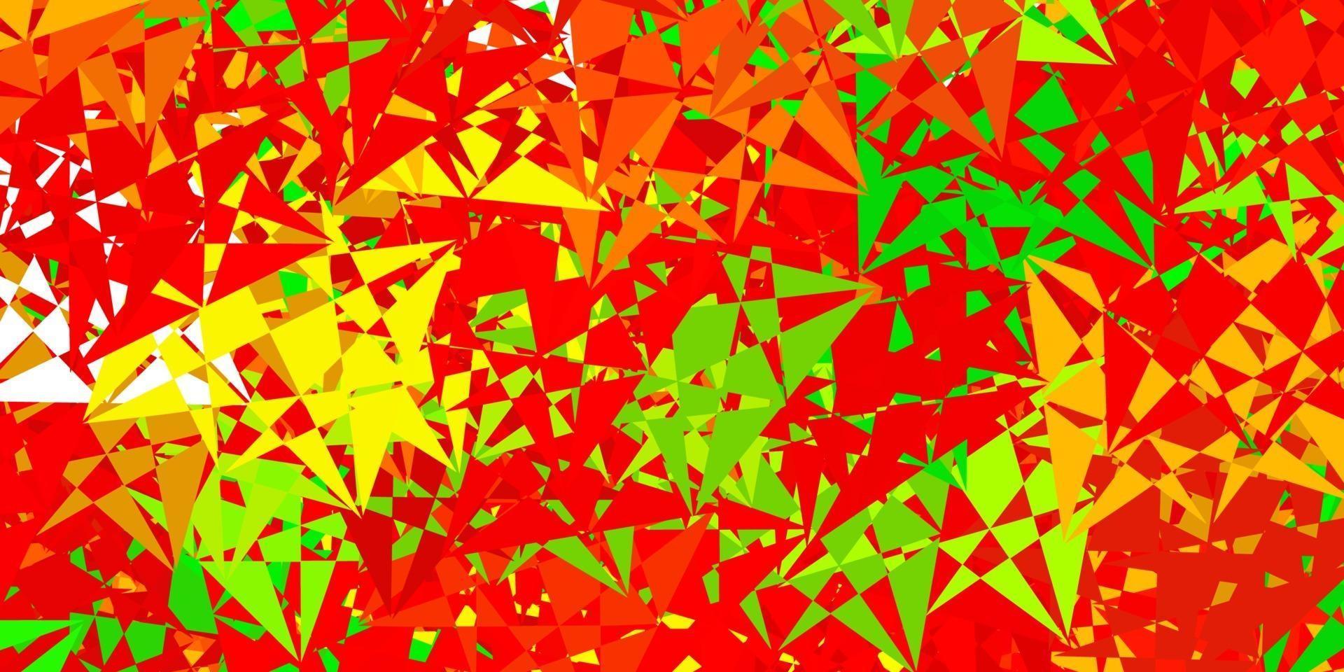 disposition de vecteur vert foncé, rouge avec des formes triangulaires.