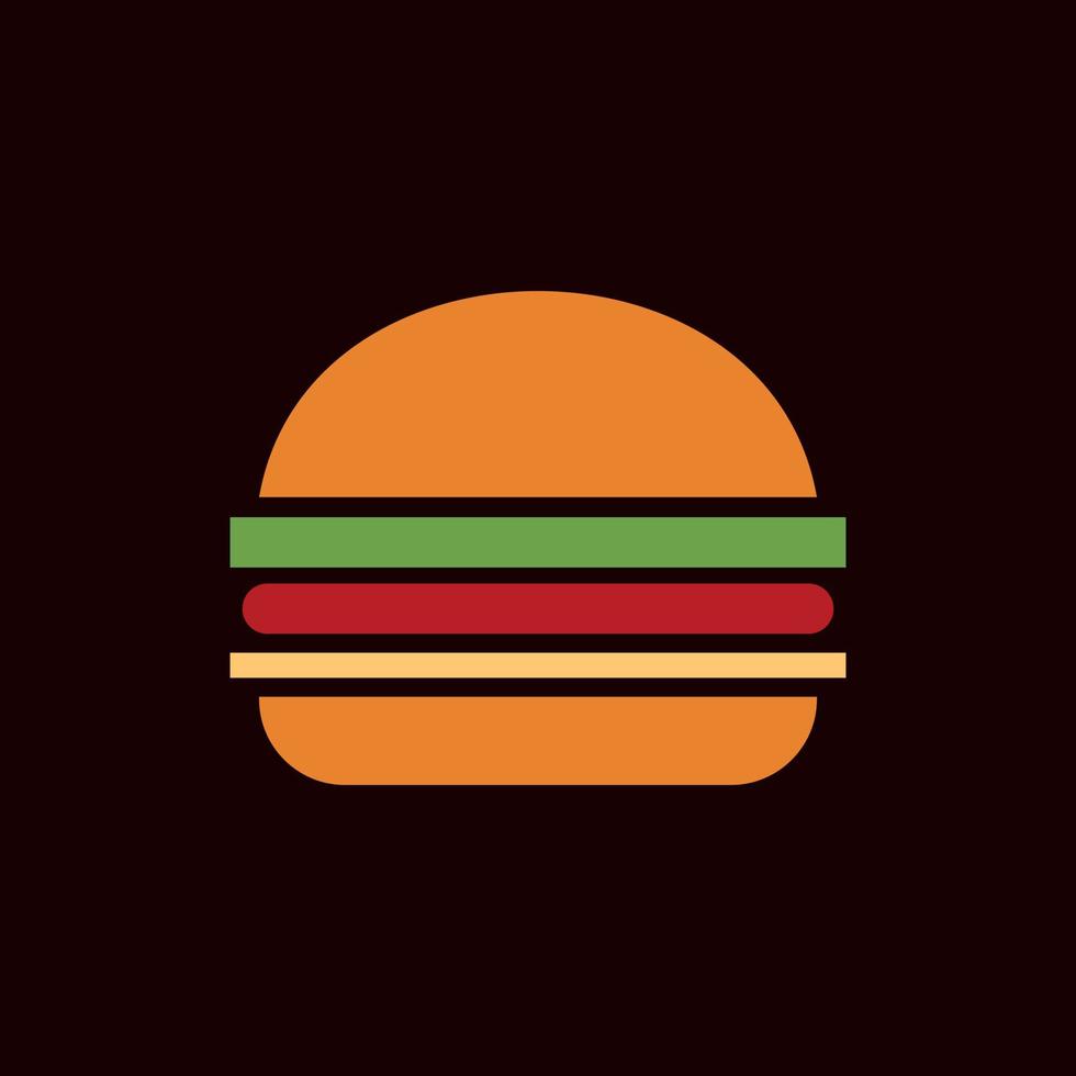 Hamburger nourriture moderne Facile logo conception vecteur