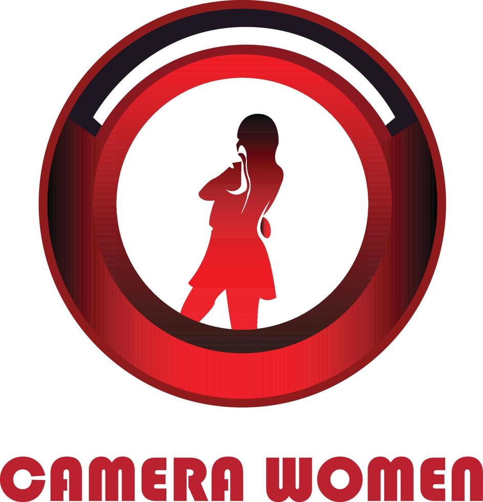 caméra femmes logo vecteur fichier