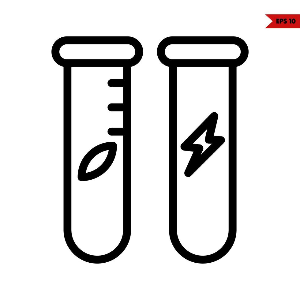 bouteille potion ligne icône vecteur