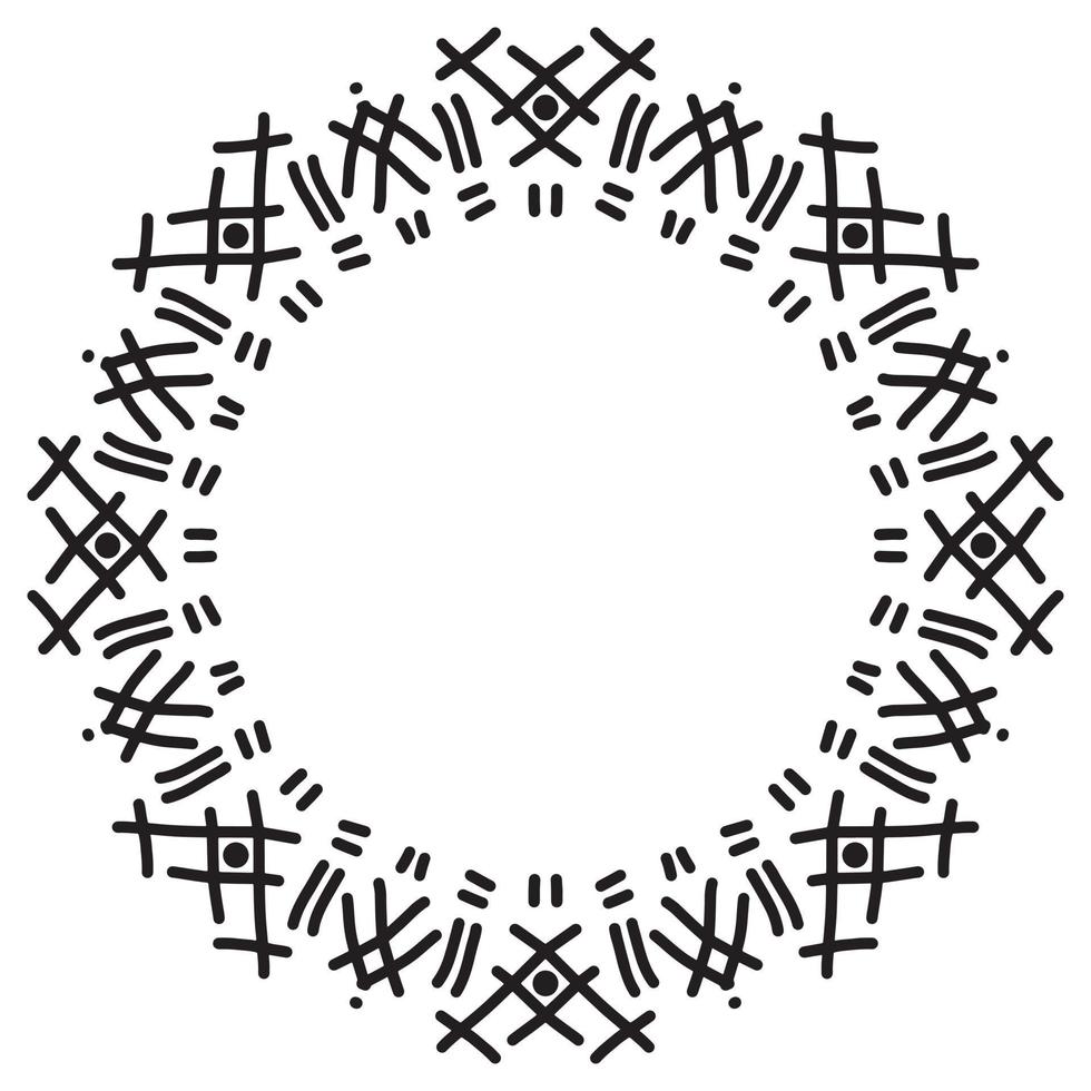 rond Cadre circulaire ornement abstrait vecteur