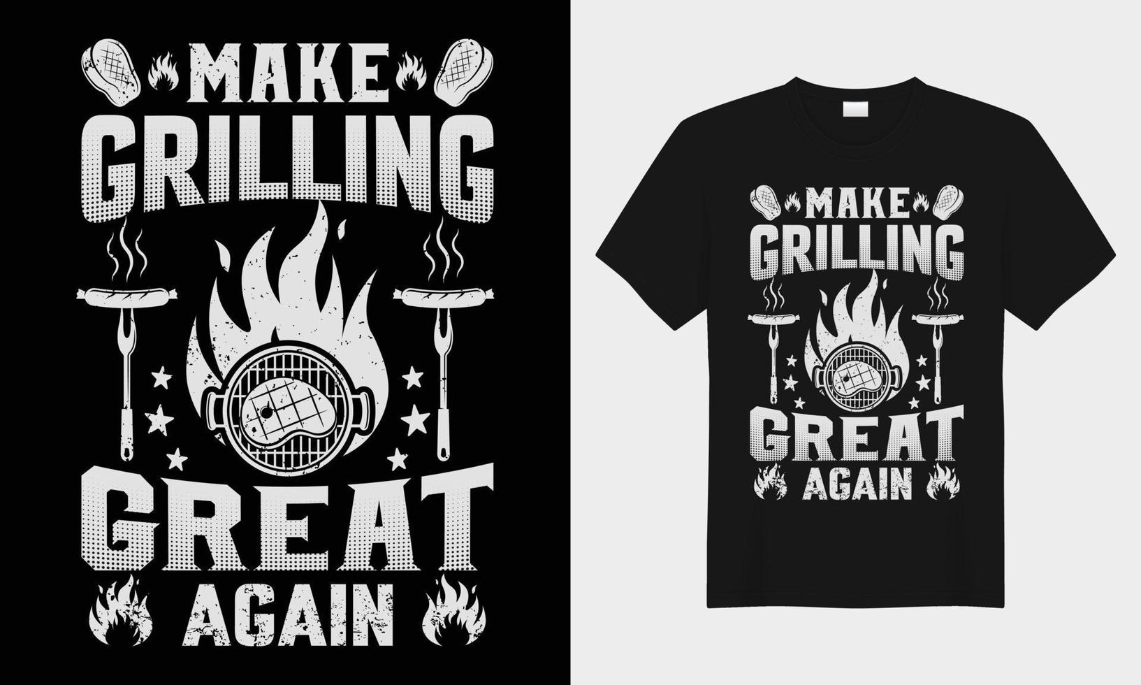 faire grillage génial encore un barbecue vecteur typographie T-shirt conception