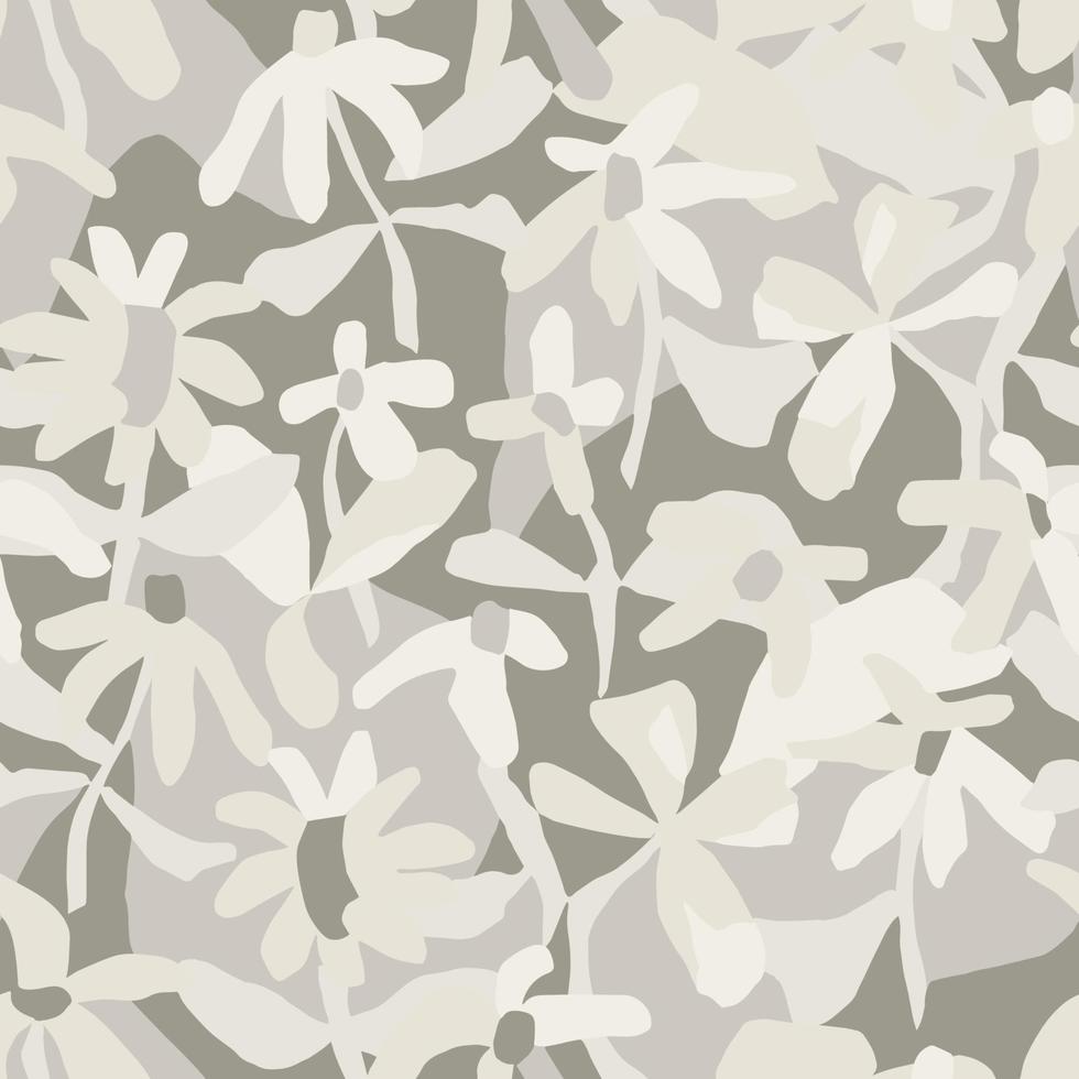 illustration de couches de fleurs vectorielles motif de répétition sans couture vecteur