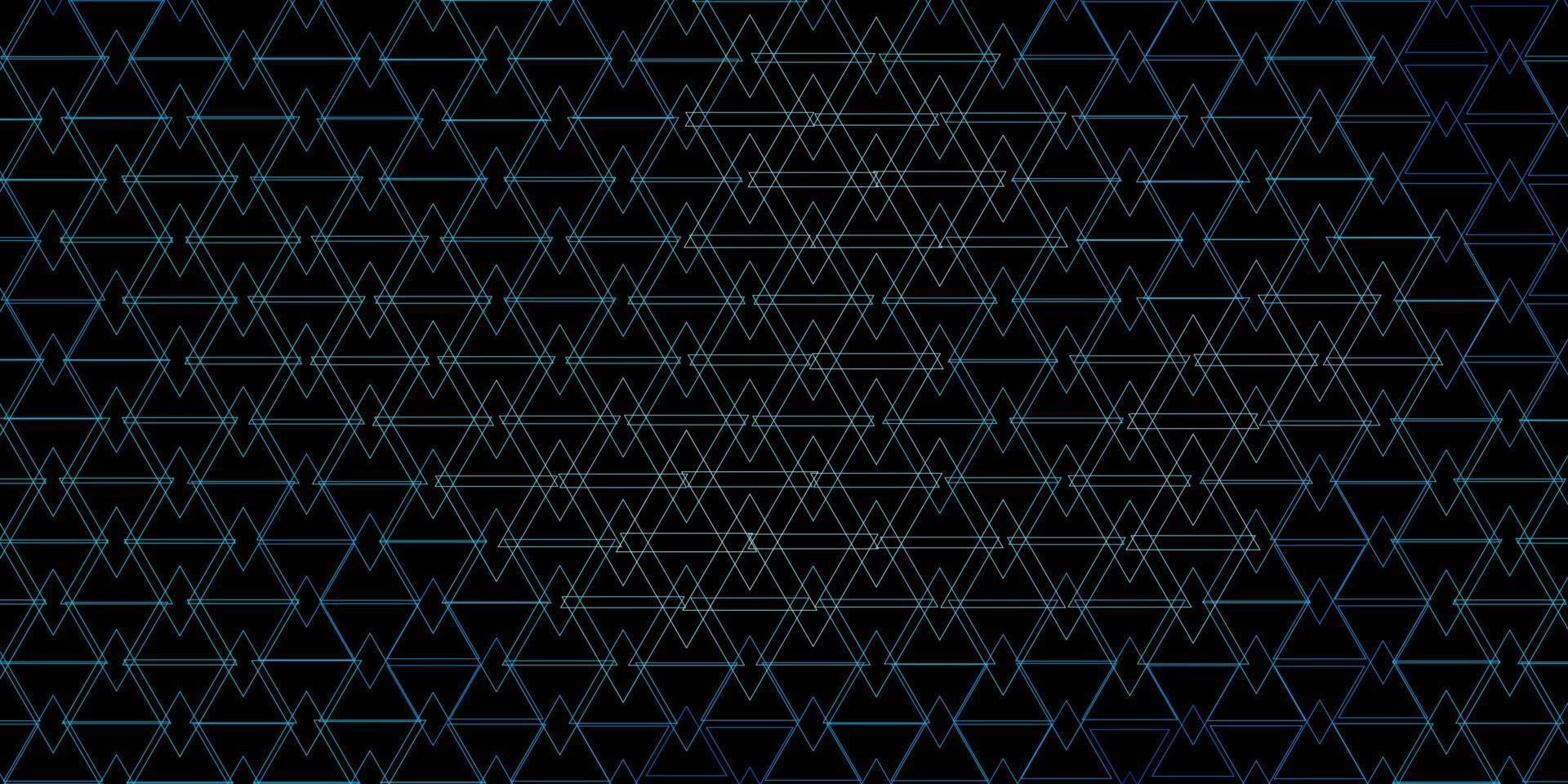 disposition de vecteur bleu foncé avec des lignes, des triangles.