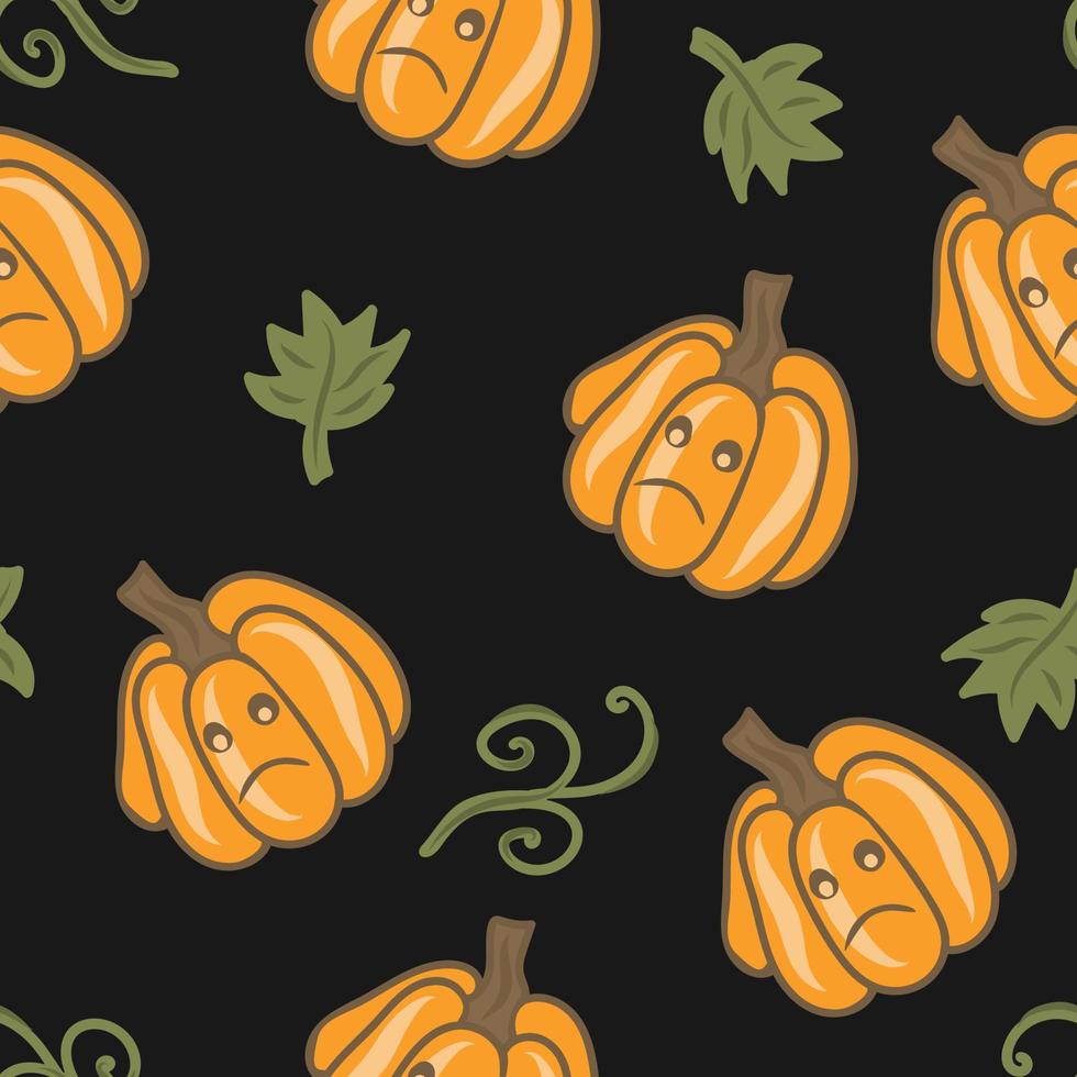 sans couture modèle de mignonne citrouilles. Halloween symbole vecteur