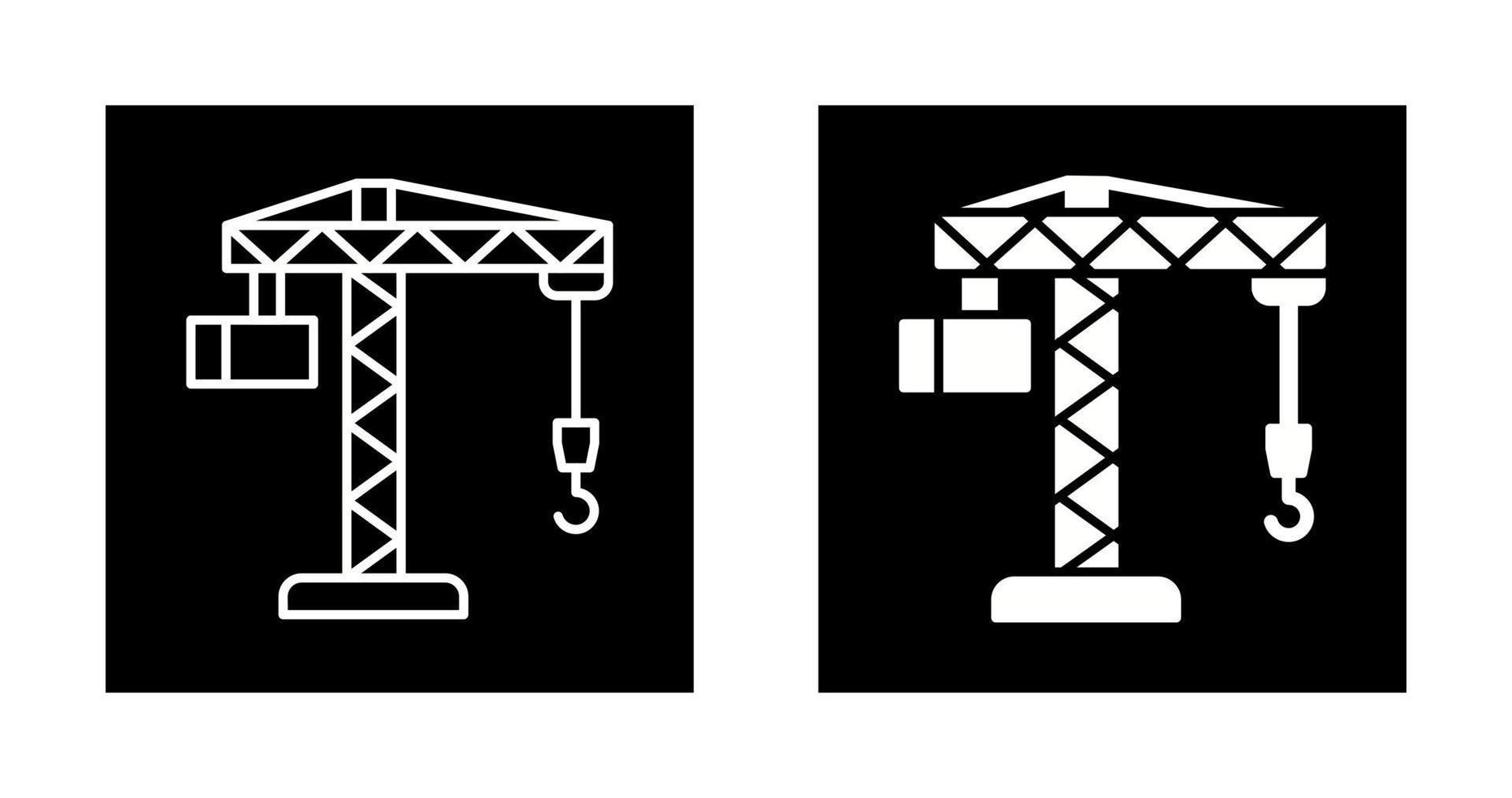 icône de vecteur de grue