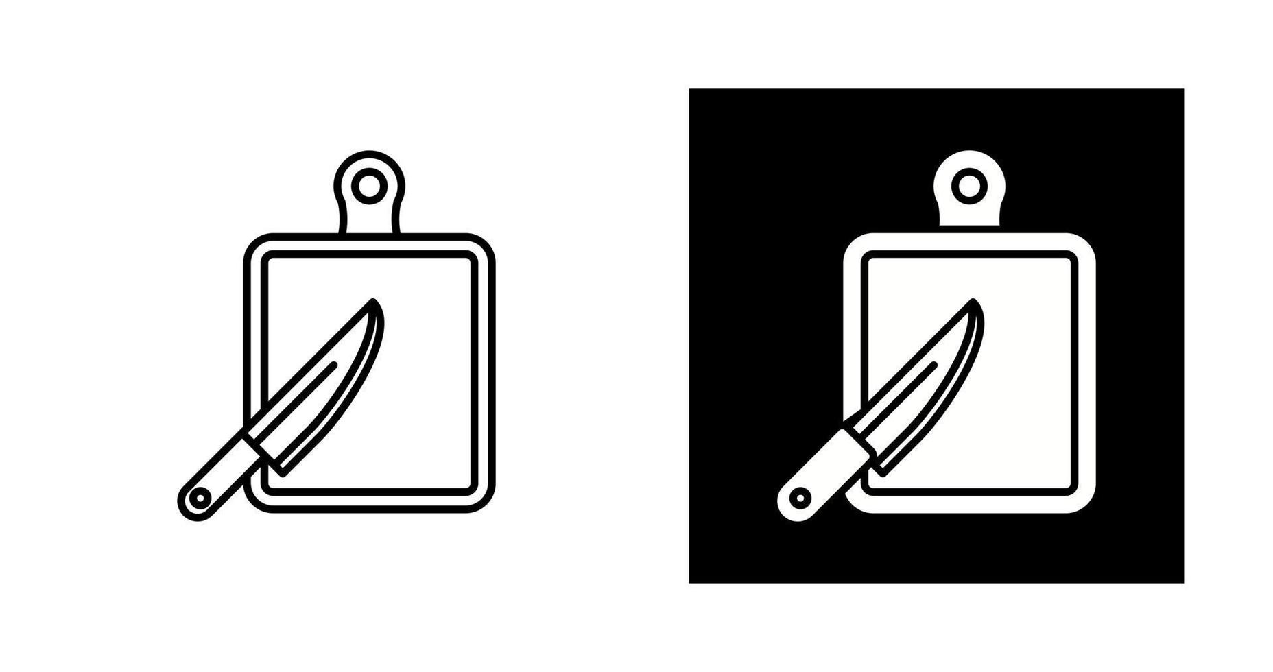 icône de vecteur de planche à découper