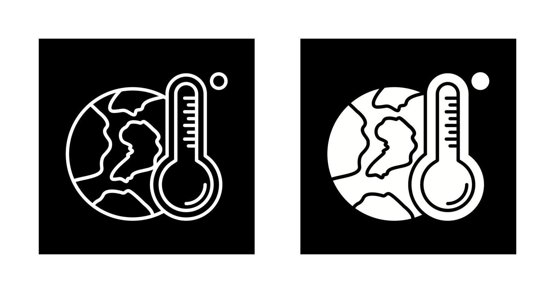 icône de vecteur de réchauffement climatique